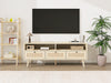 Natural Rattan TV Stand