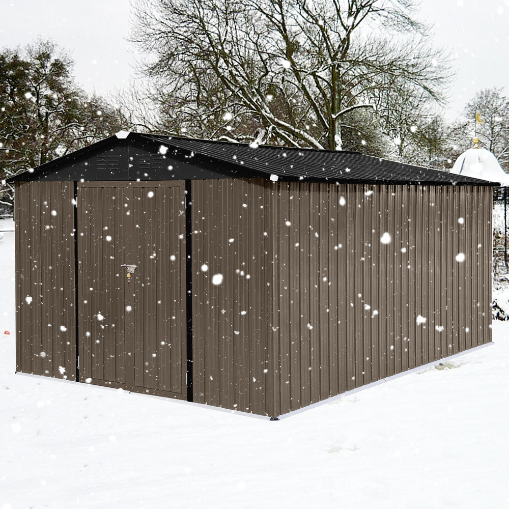 Chic Metal Garden Shed: Stylish Outdoor Storage Solution