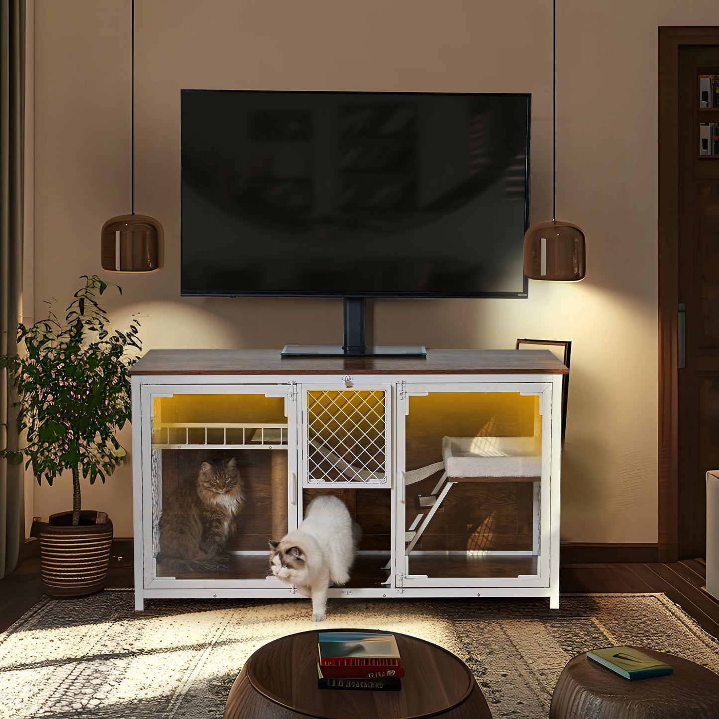 Cozy Cat Villa & TV Stand