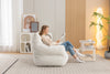 Cozy Ivory Teddy Bean Bag Chair