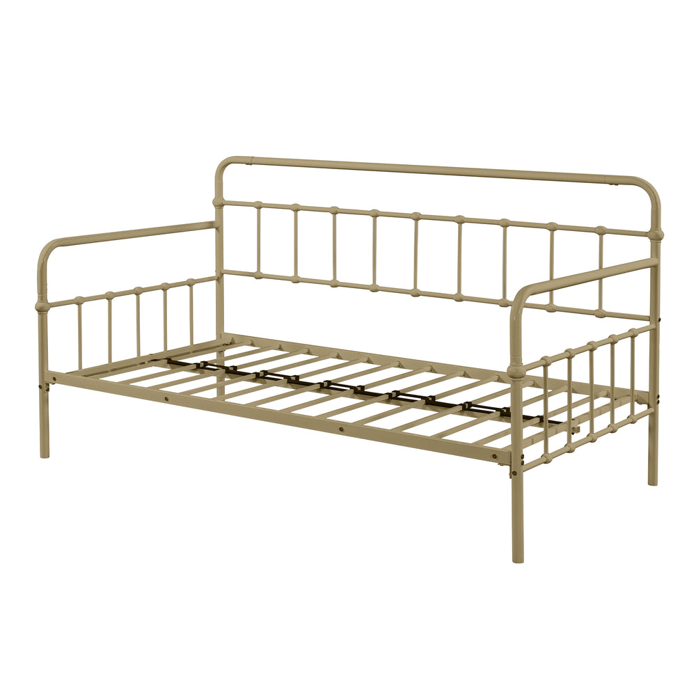 Chic Metal Daybed with Hidden Trundle