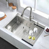 Sleek Stainless Steel Drop-In Kitchen Sink with Essentials