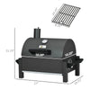 SizzleMate Portable Charcoal Grill with Thermometer & Ash Catcher