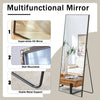 Elegant Full-Length Solid Wood Mirror