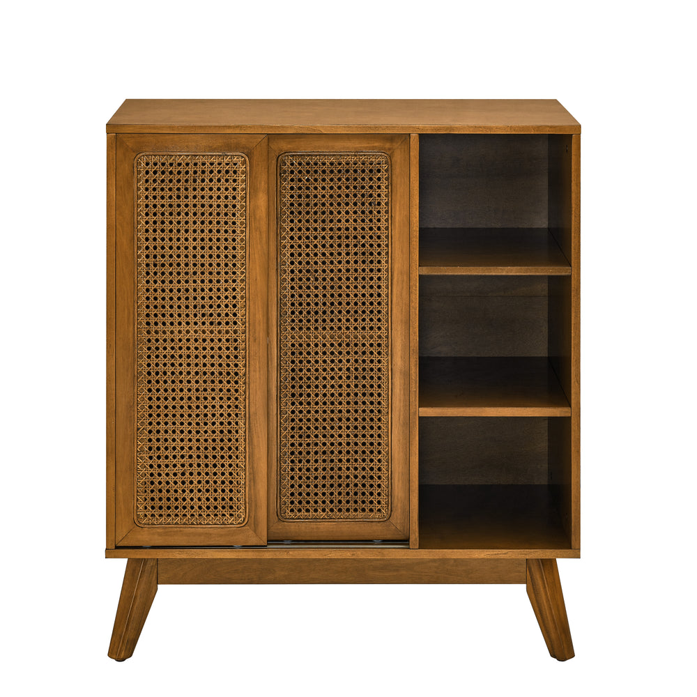 Rattan Charm Sideboard - Stylish Storage for Any Room