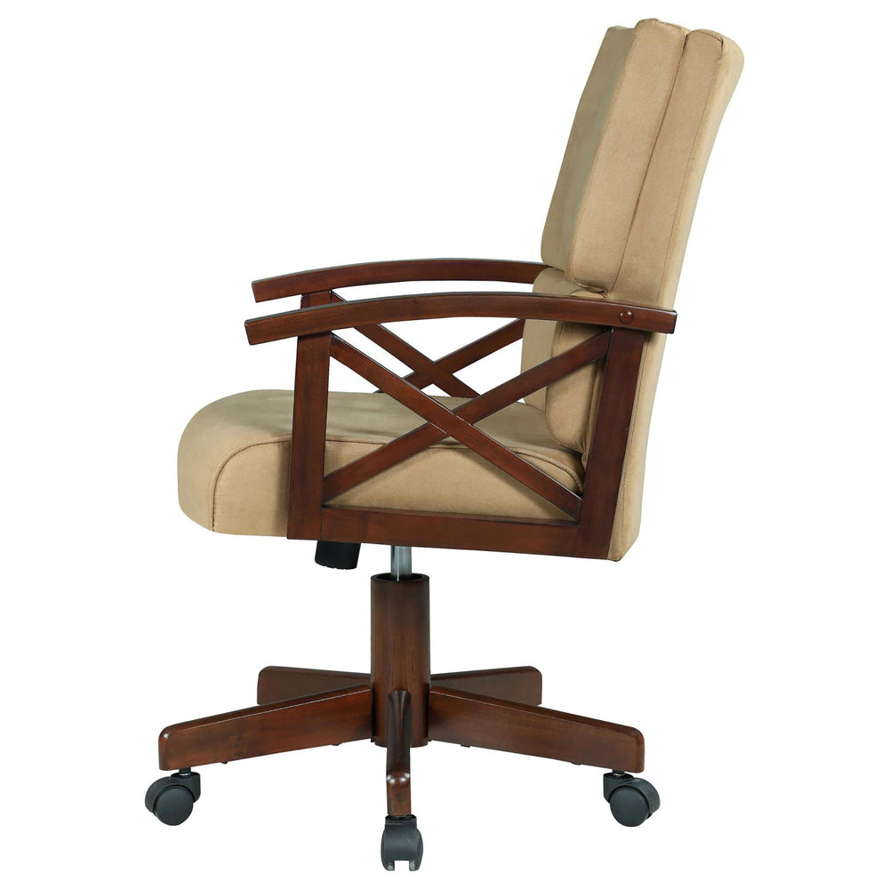 Cozy Tobacco Gaming Chair on Wheels