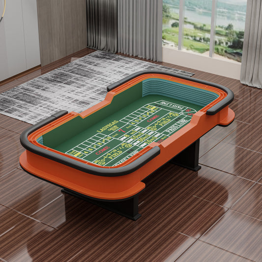 Green Classic Craps & Poker Table Game