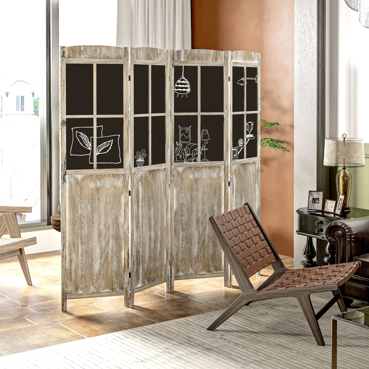 Farmhouse Folding Room Divider