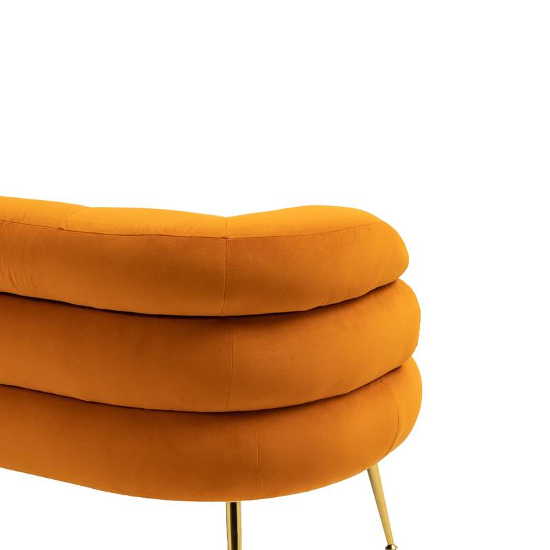 Chic Mini Loveseat in Orange