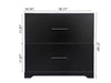 Sleek Black Lateral Filing Cabinet