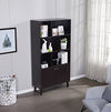 Chic Coffee Bookcase with Doors