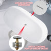 Modern Oval Soaking Tub with Overflow and Pop-Up Drain