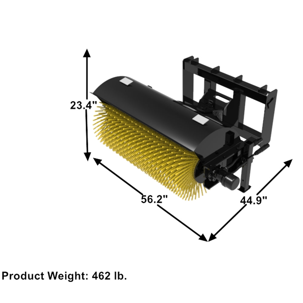 Compact Hydraulic Rotary Broom Sweeper