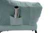 Chic Green Lounge Chair with Ottoman & Side Pocket