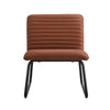 Chic Brown Armless Sofa Chair