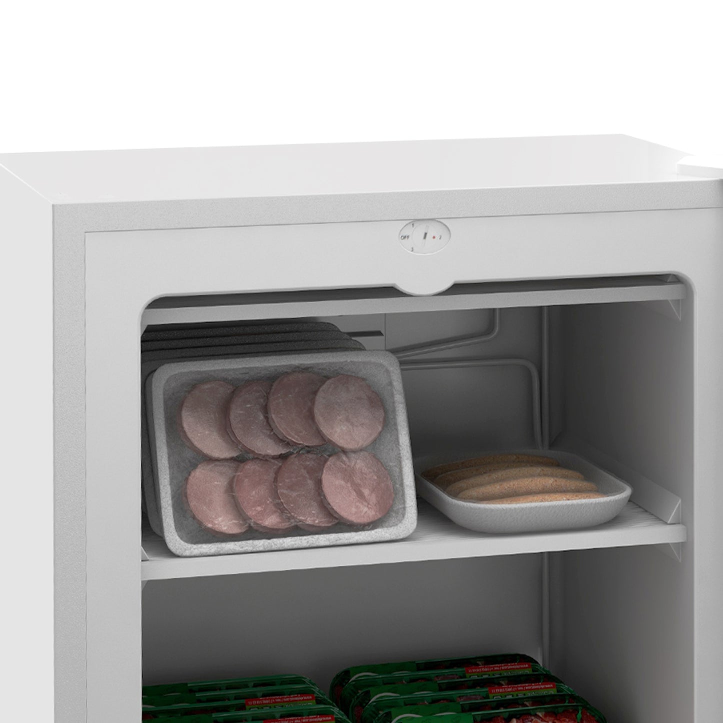 CozyCool Compact Freezer - Reversible Door & Adjustable Thermostat