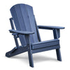 Navy Blue Folding Adirondack Chair - Perfect for Outdoor Relaxation!