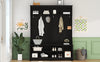 Sleek Entryway Coat Rack with Storage & Hooks