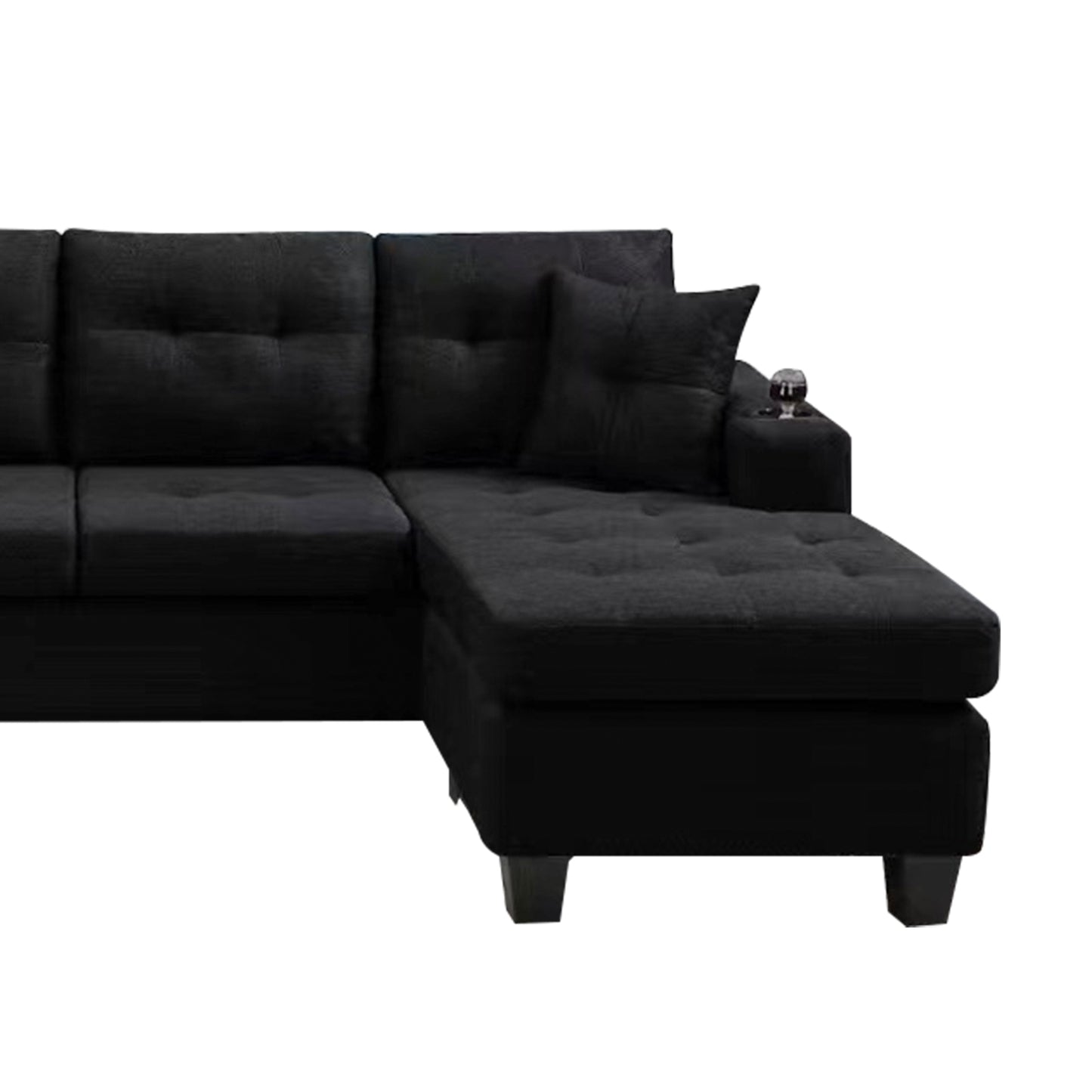 Cozy Corner Convertible Sofa with Storage