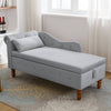 Velvet Dream Lounge Chair with Storage & Pillow