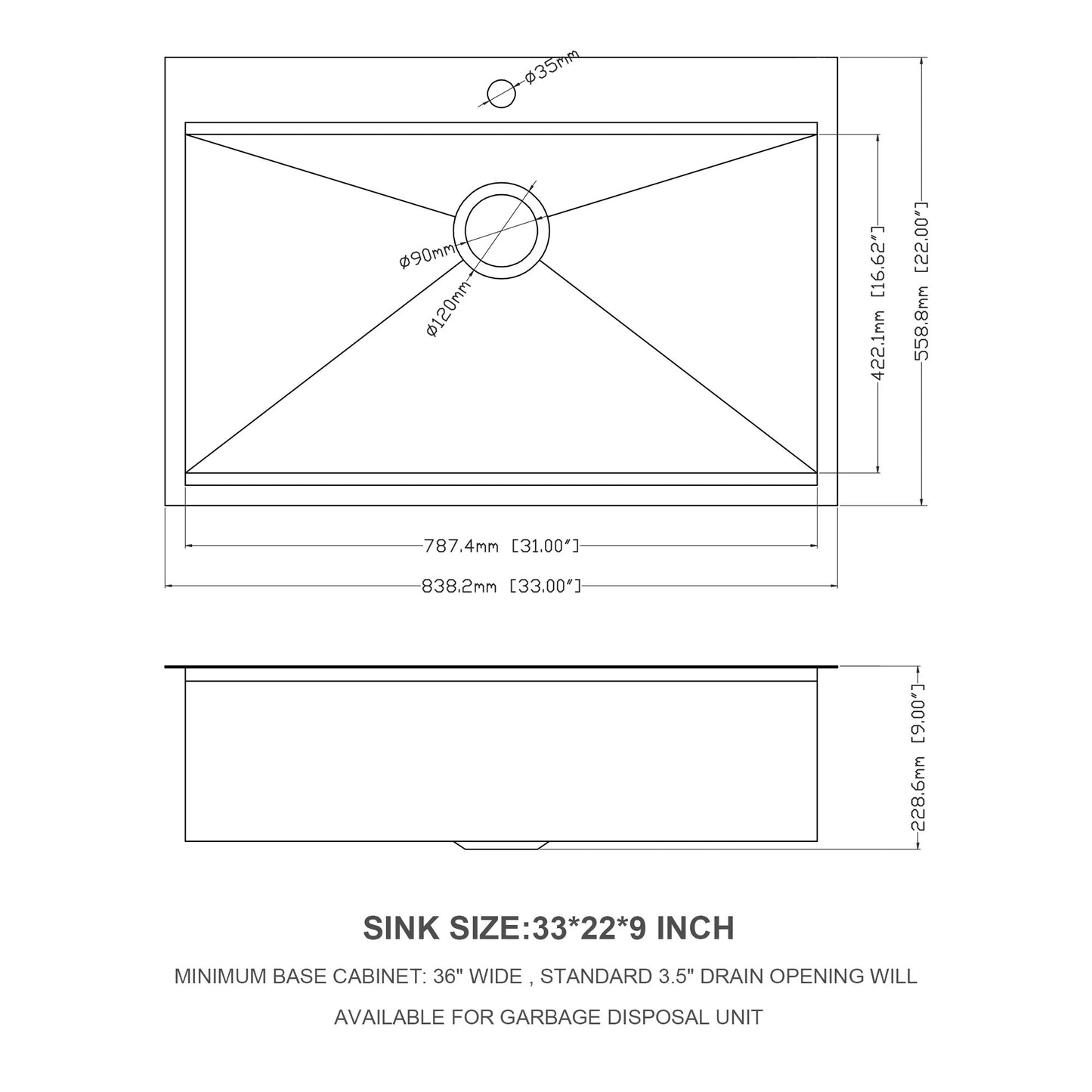 Ultimate Workstation Drop-In Kitchen Sink