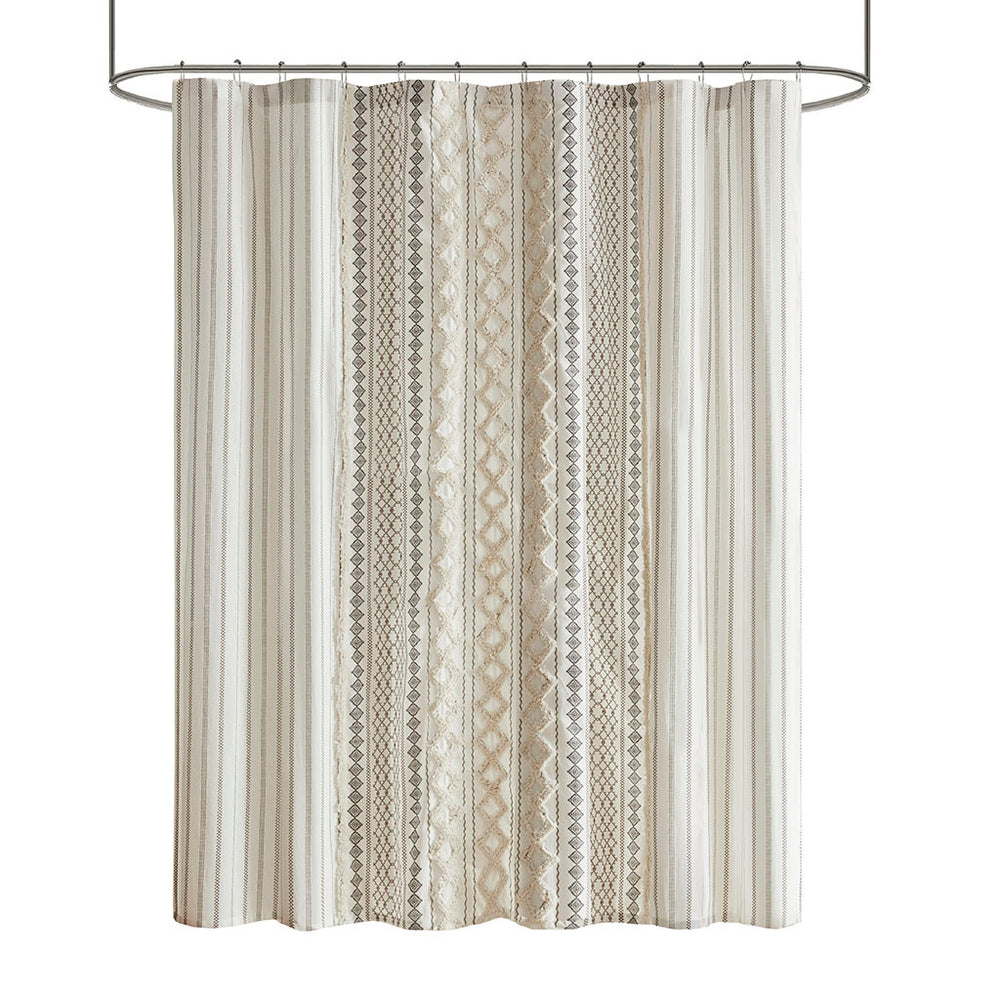 Chic Chenille Cotton Shower Curtain