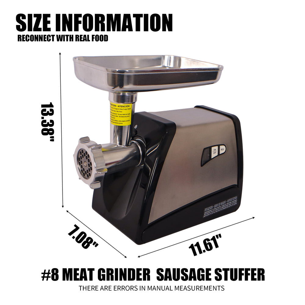 Savory Slicer: Stainless Steel Meat Grinder & Sausage Maker