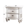 Elegant Glow Nightstand - Classic Design with Two Drawers