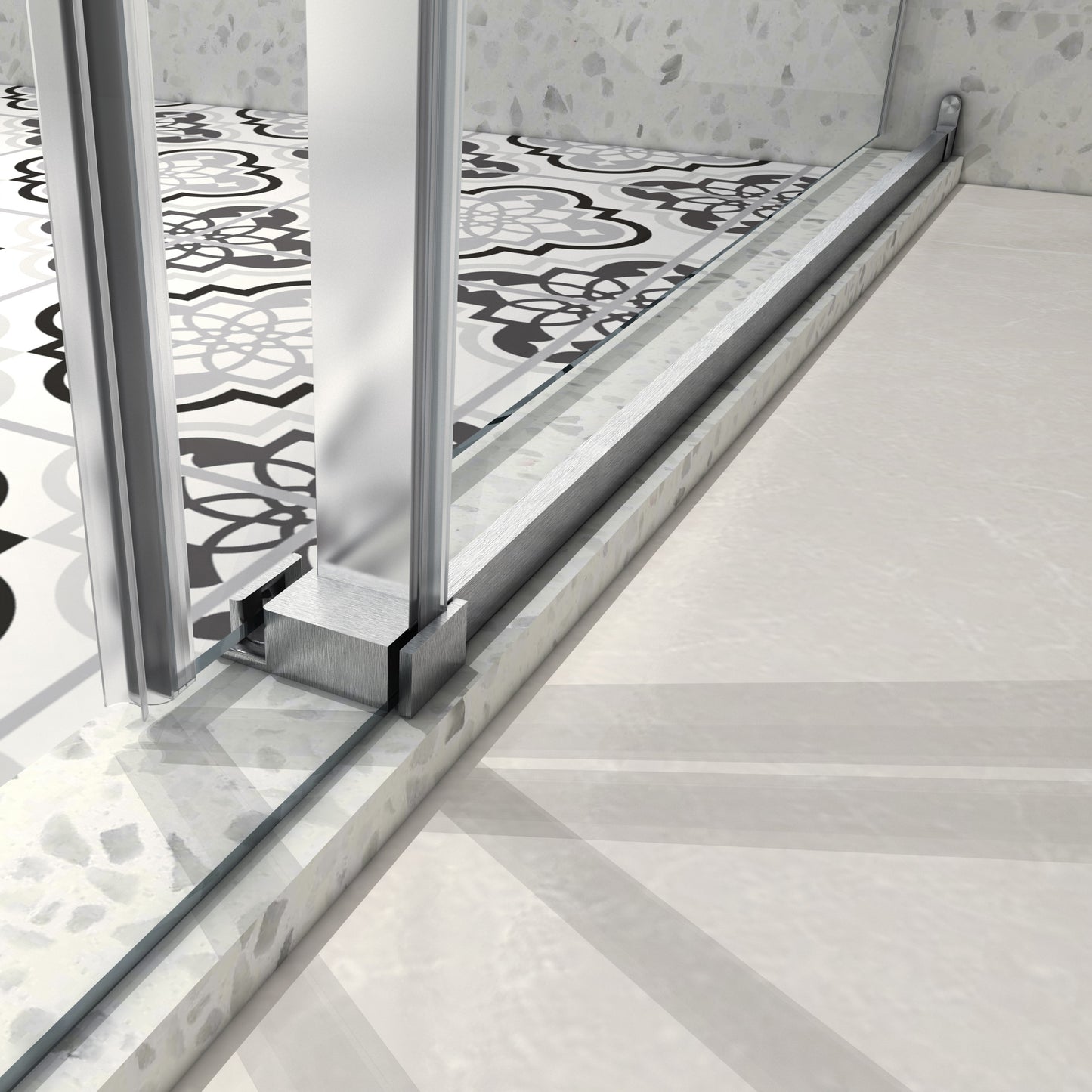 SmoothSlide Frameless Shower Door with Easy Clean & Soft Close