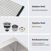 Sleek Stainless Steel Drop-In Kitchen Sink with Essentials