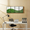 Mossy Wave Metal Wall Art Set