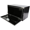 Sturdy Black Aluminum Toolbox for Trucks & Trailers - Waterproof & Secure Storage