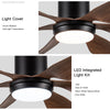 Rustic Glow Ceiling Fan with LED Lights