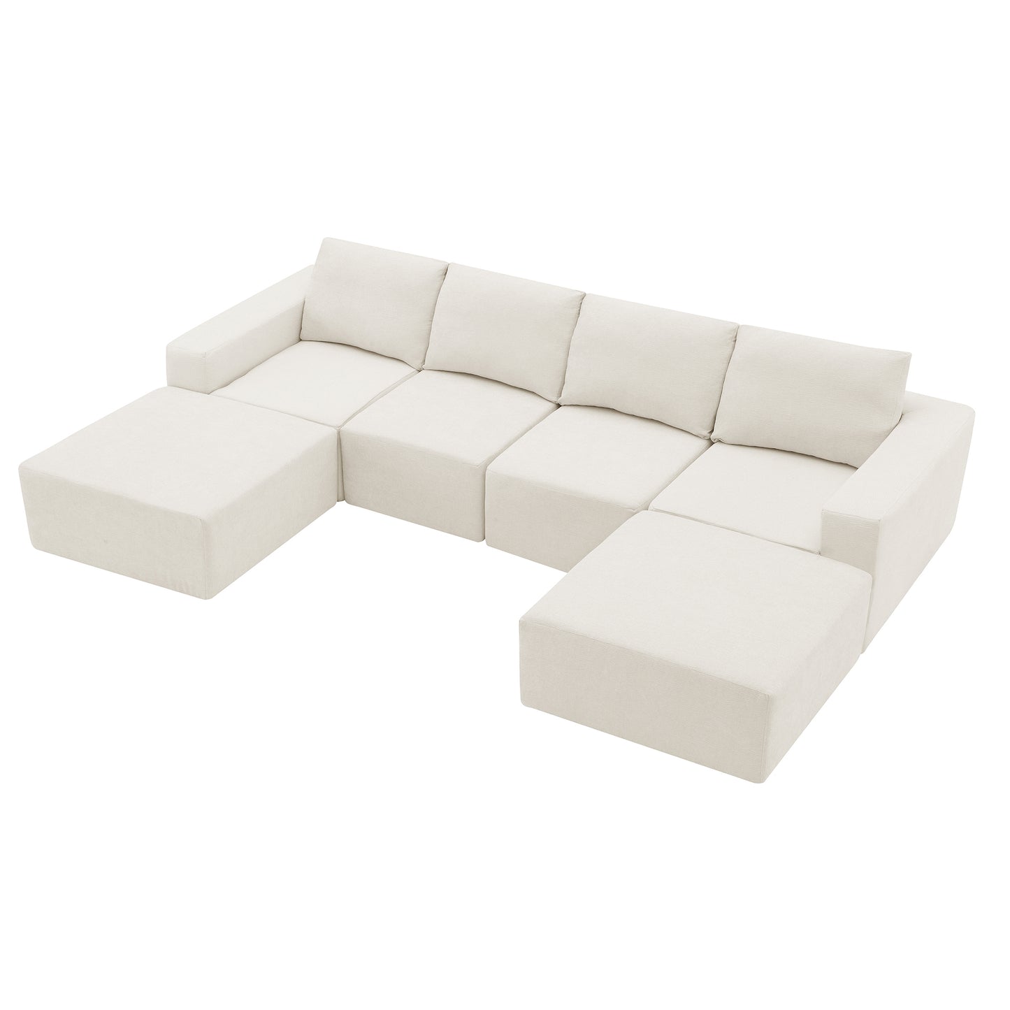 Cozy Luxe U-Shaped Sectional Sofa