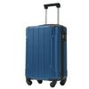 Blue Hardshell Travel Trio: Carry-on Suitcases with Wheels & TSA Lock