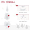 Slim White Pencil Christmas Tree