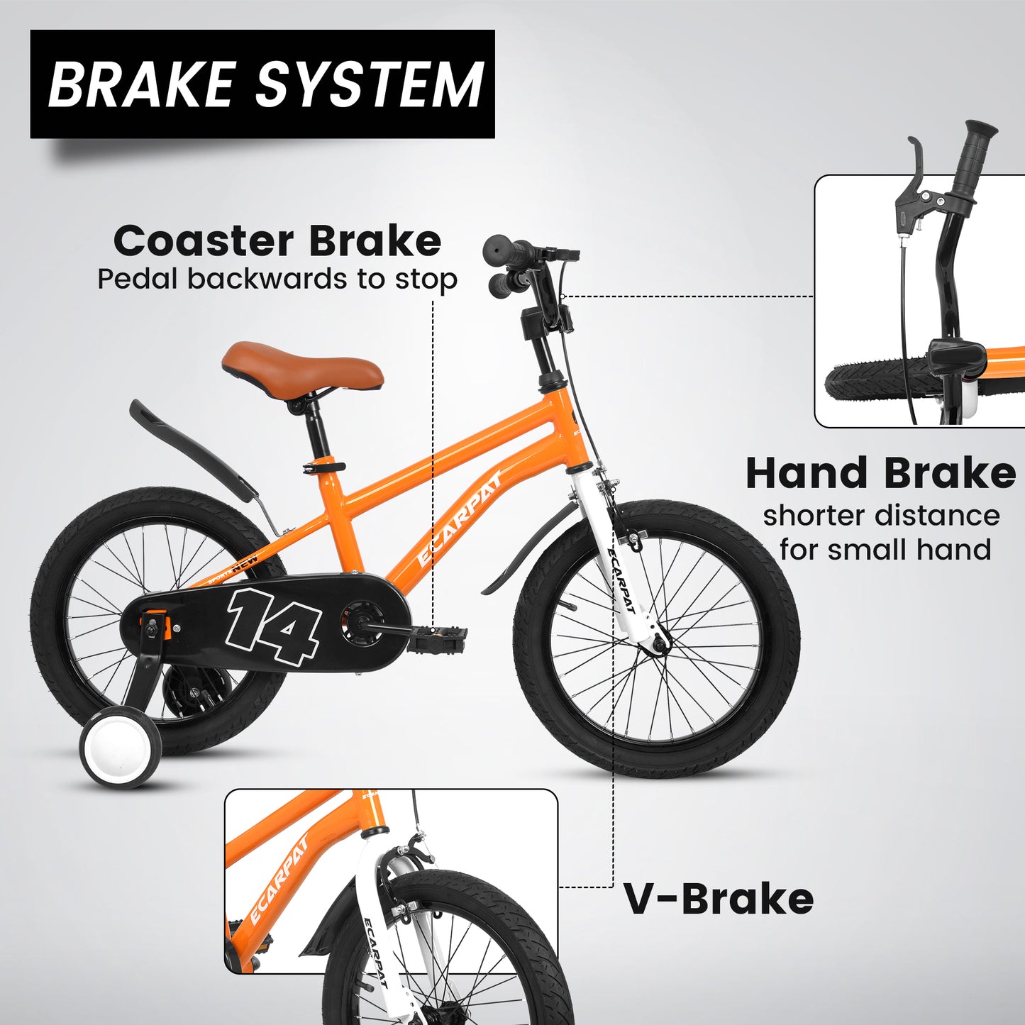 FunRide Kids Bike with Training Wheels