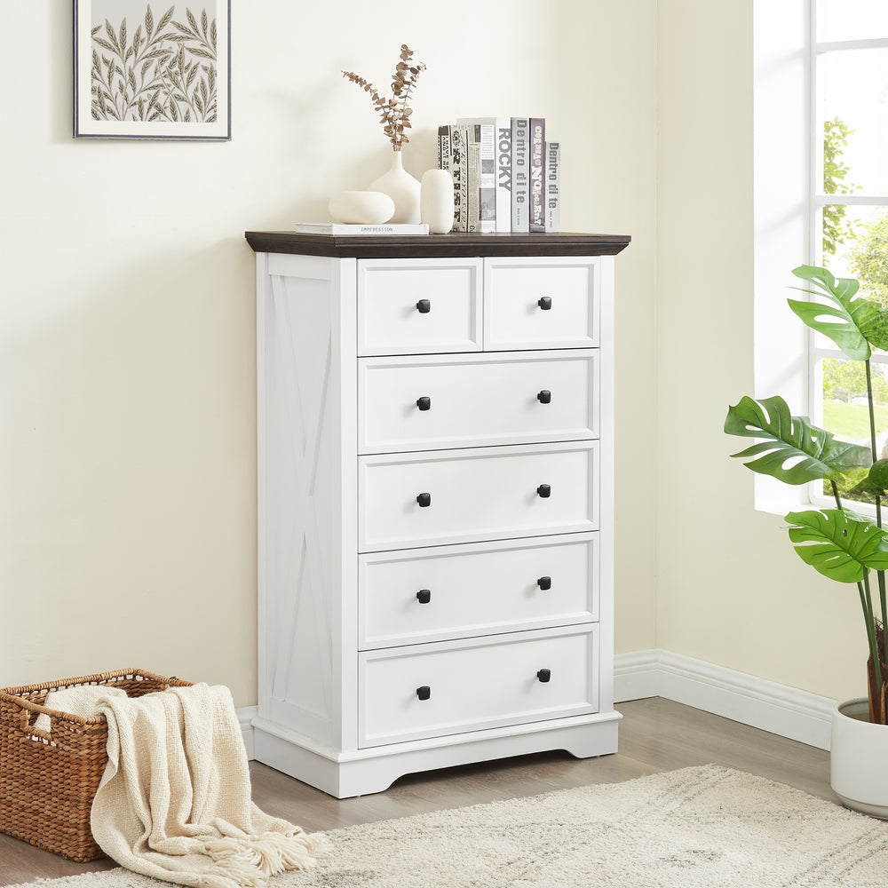 Stylish Storage Chest with 6 Drawers