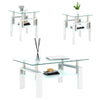 Chic Glass Side Tables Set