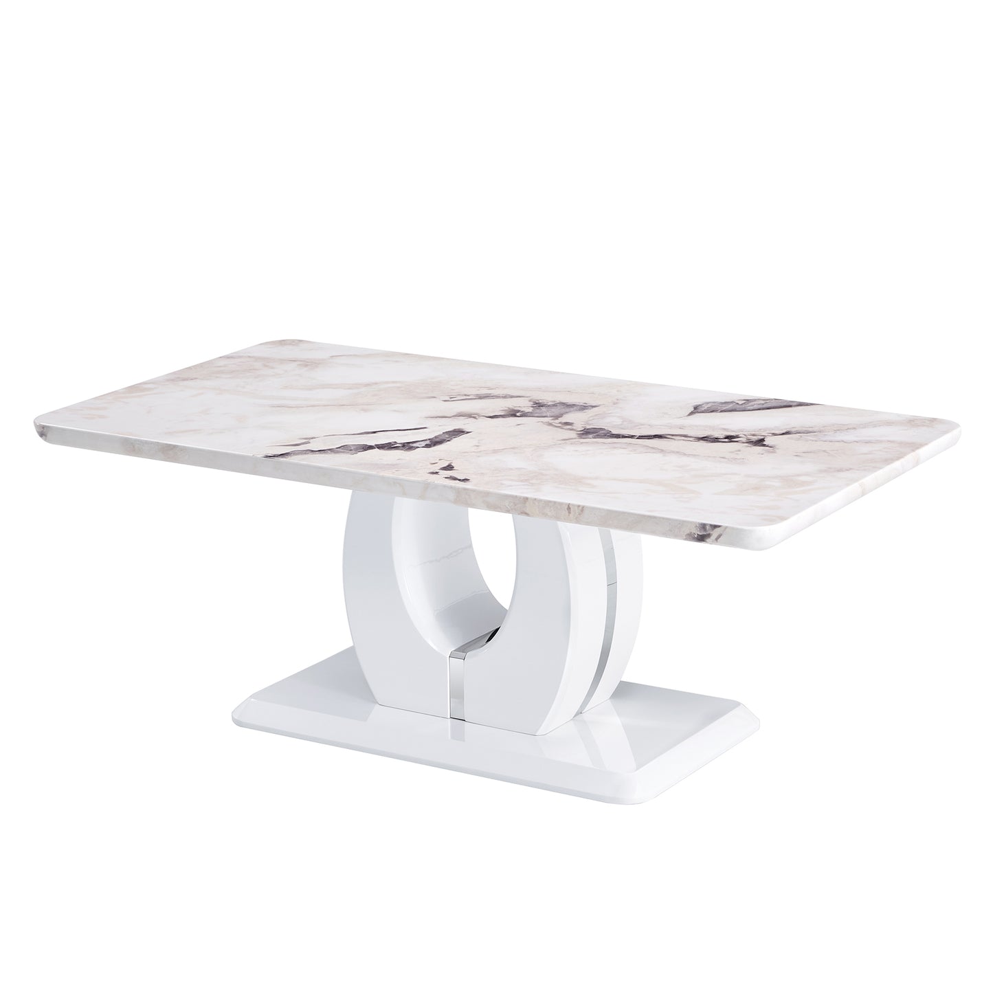 Chic Marble-Style Multi-Use Table