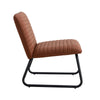 Chic Brown Armless Sofa Chair