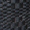 Stylish Black Wicker Room Divider