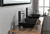 Sleek Black Matte Bathroom Sink Set