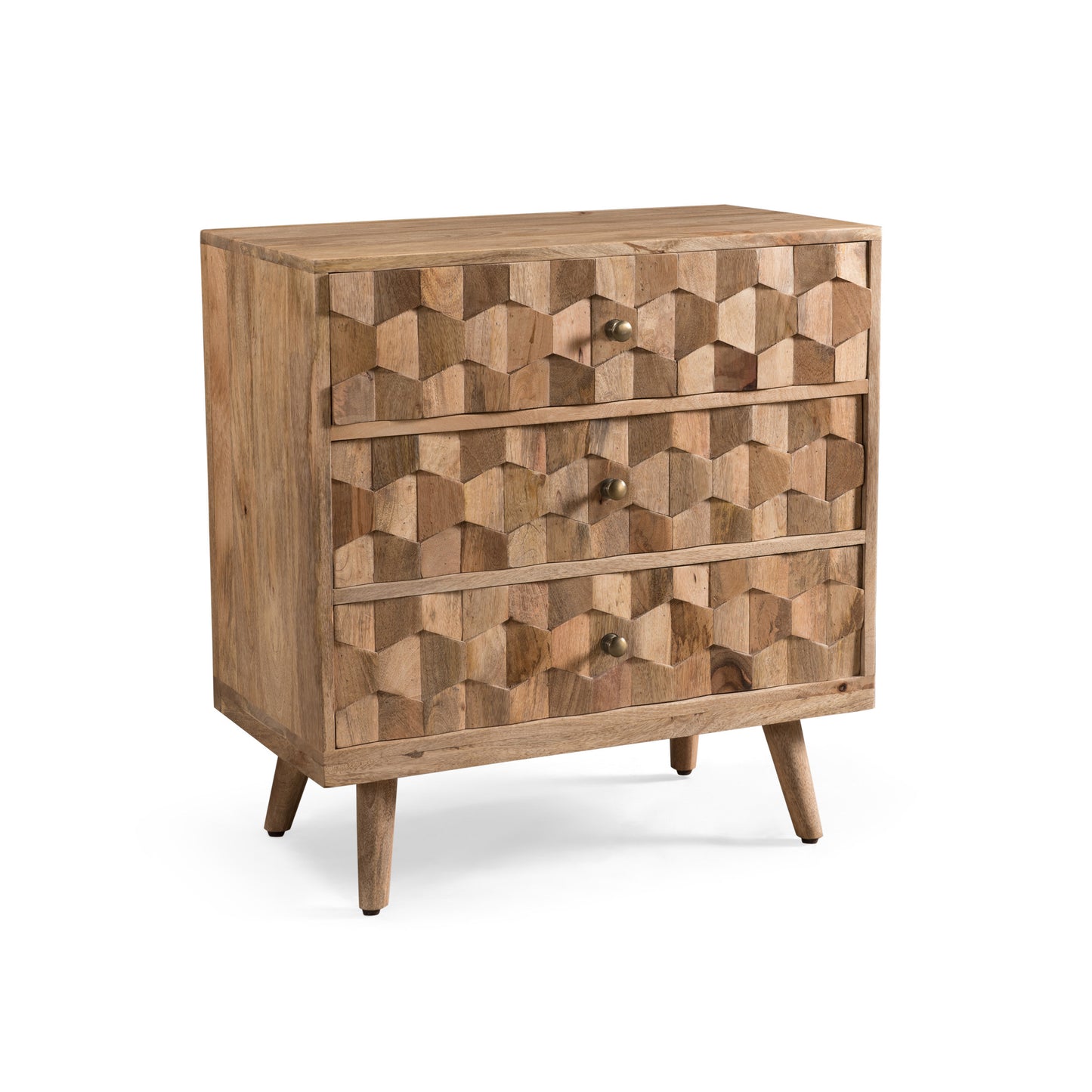 Chic Mango Wood Mid-Century Chest