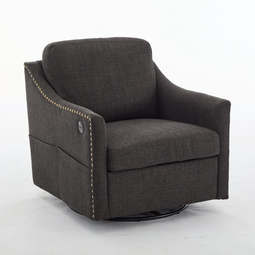 Swivel & Charge Accent Chair