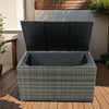 Wicker Patio Storage Box - Stylish Outdoor Organizer for Cushions, Toys, and More!