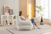 Cozy Ivory Teddy Bean Bag Chair