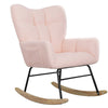 Cozy Pink Teddy Rocker