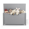 Cozy Kids Wooden Toy Chest with Safety Lid (Gray)