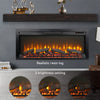 CozyGlow Recessed Electric Fireplace with Remote